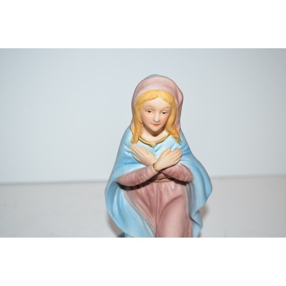 Vtg Homco #5216 Nativity Set REPLACEMENT Mary Figurine - Picture 6 of 6